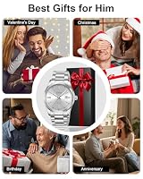 CIVO Analog Mens Watches Silver: Wrist Watches with Date Easy to Read — image 8