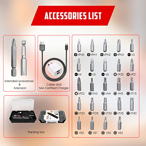 image for Shanghigh Power Screwdriver Cordless, Electric Screwdrivers Rechargeab