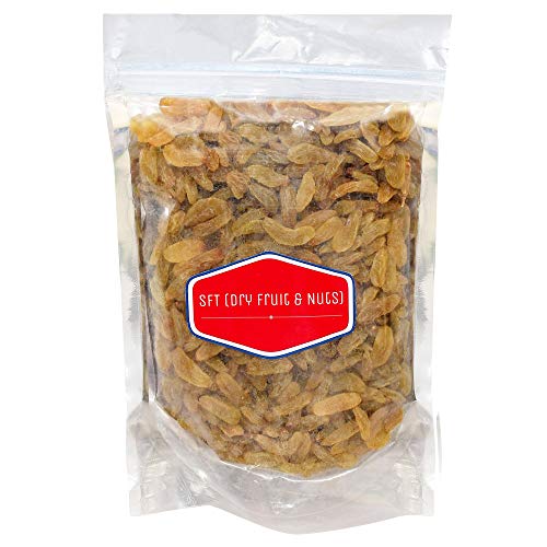 Image of SFT Raisins Afghani Green Handpicked (Kishmish) Seedless , Dry Grapes 1kg & Dried Kiwi, Handpicked, 1 kg