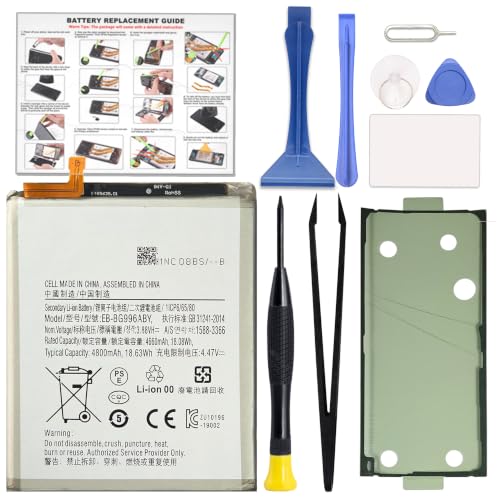 GREEN FUSION Compatible with Galaxy S21 Plus Battery Replacement, EB-BG996ABY New 0 Cycle Battery for Samsung Galaxy S21+ Plus SM-G996U/U1/B/W/N with Installation Instruction & Repair Toolkit