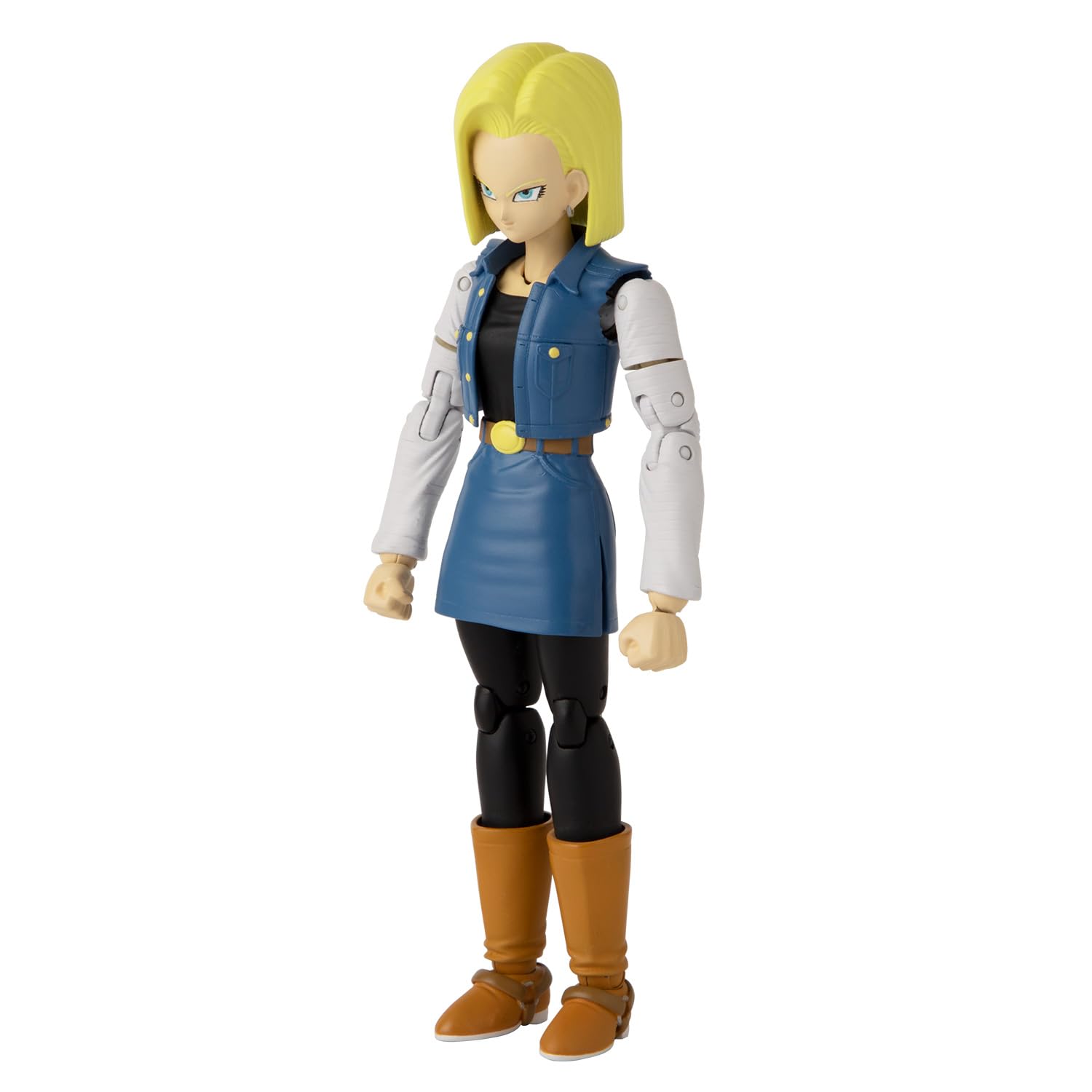 BANDAI - Dragon Ball Super - Figur Dragon Stars 17 cm - Android 18 - Offizielle Dragon Ball Lizenz - Bewegliche C-18 Cyborg Figur - Spielzeug für Kinder ab 4 Jahren - Actionfigur - 36191