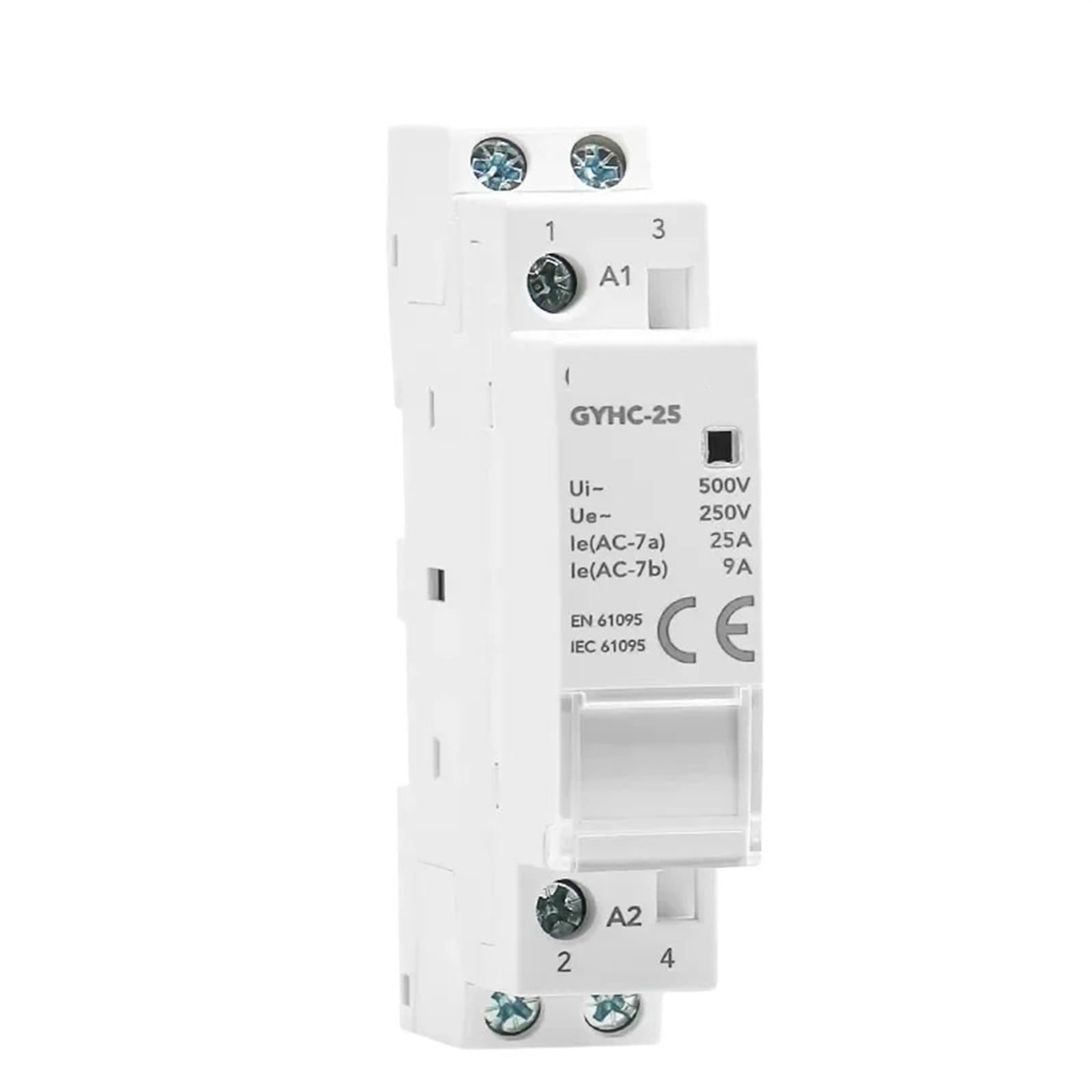 Contacteur domestique 2P 16A 1NO1NC rail DIN AC 220V pour tableau