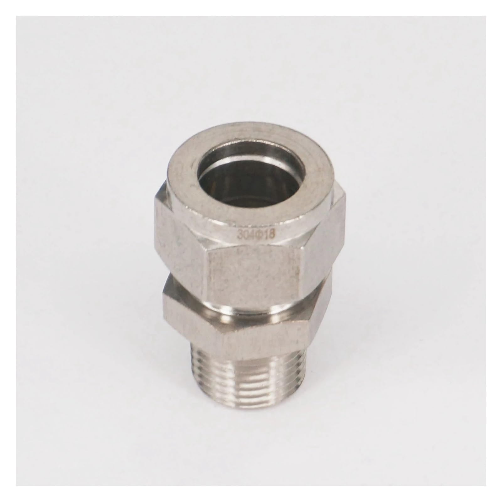 AARTERZZA 1/2" BSPT Male Thread 304 Stainless Steel Fit 18mm OD Tube Coupler Adapter Connector Compression Fitting for Tubing
