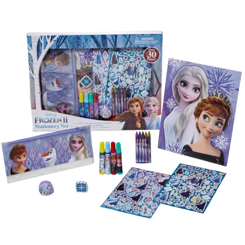 Innovative Designs Disney Frozen 2 Elsa and Anna Kids Coloring Art and Sticker Set, 30 Pcs.