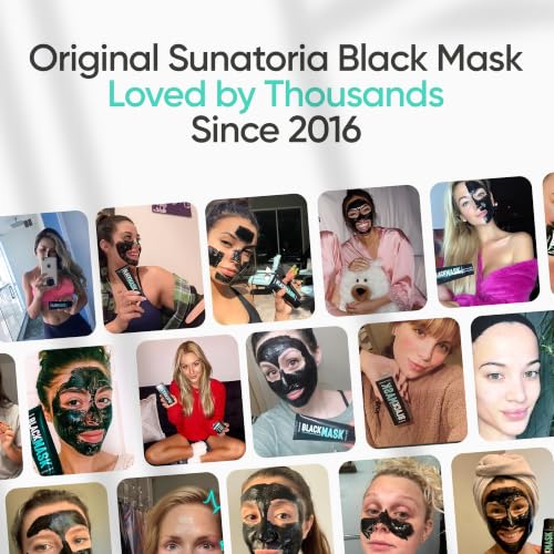 SUNATORIA Original – Black Peel Off Face Mask – Charcoal Pore Mask – Helps Remove Excess Oil & Lift Away Surface Impurities – Botanical Extracts for Smooth Skin Feel - Vit. A, E, B5, 2.04 fl oz - Image 6
