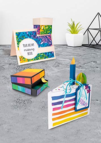 Ursus Rainbow 12690011 Craft Pad Printed on Both Sides 300 g/m2, Approx. 24 x 34 cm, 16 Sheets Assorted in 4 Designs - Image 3