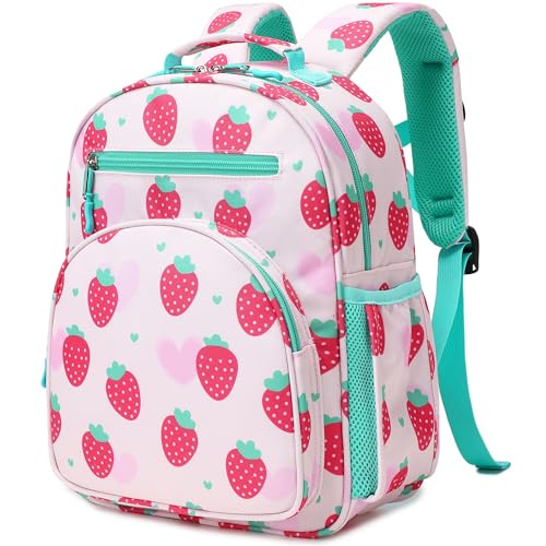 abshoo Cute Mini Toddler Backpacks for Girls Little Kids Bookbag Preschool backpack (Strawberry)2