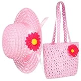 Photo Gallery gariouans cappello paglia con decorazione floreale per bambine set con borsa tote per spiaggia cappello con larga e borsa per oggetti Photo Gallery gariouans cappello paglia con decorazione floreale per bambine set con borsa tote per spiaggia cappello con larga e borsa per oggetti