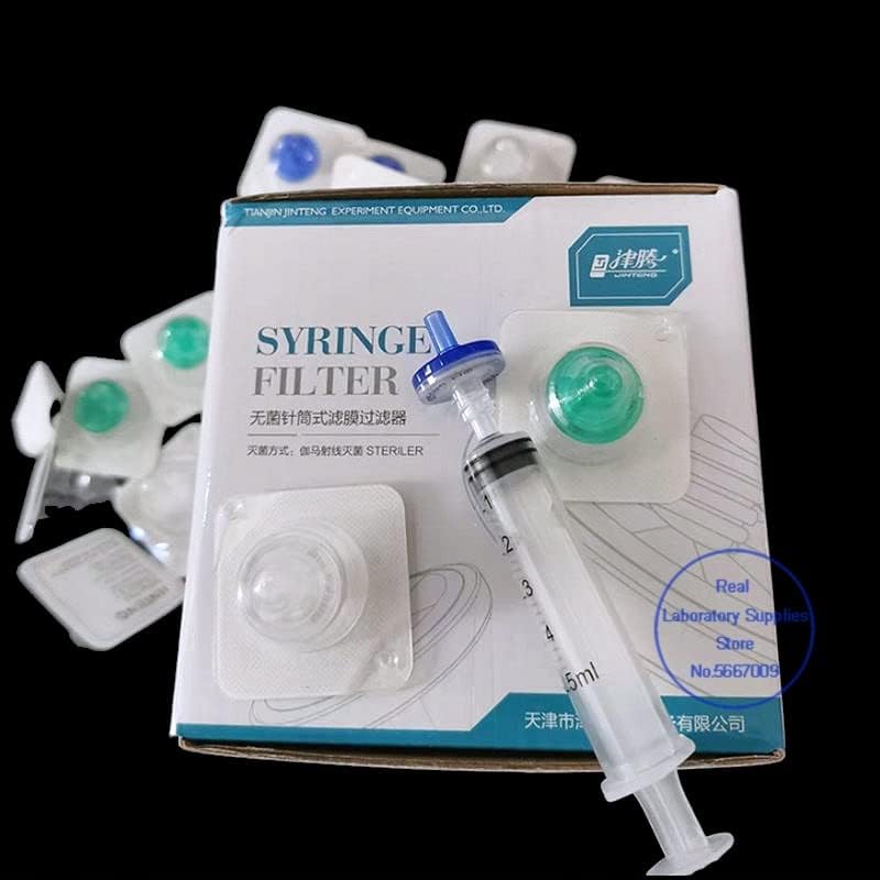 10pcs/lot Lab Nylon/PES/PTFE Sterile Membrane Filter, 13mm 25mm 33mm 0.22um/0.45um Millipore Syringe Filter (Size : 33mm 0.22um Nylon)