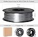 Geeetech Silk PLA Filament 1.75mm for 3D Printer, Metal-Like Shiny 3D Filament 1kg (2.2lbs) 1 Spool, Dimensional Accuracy +/- 0.02 mm, Metallic Silver Silk Filament