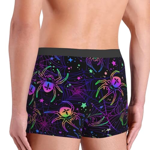 Multi-colored Spiders Men's Boxer Briefs Lightweight Soft Comfort Breathable Stretch Underwear3
