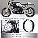 Produktbild XX eCommerce Motorrad Aluminium Schwarz 7" Scheinwerfer Lünette Trimmen Ring Abdeckung für 2014-2017 BMW R Nine T Scrambler Racer 2015 2016 2014 2017