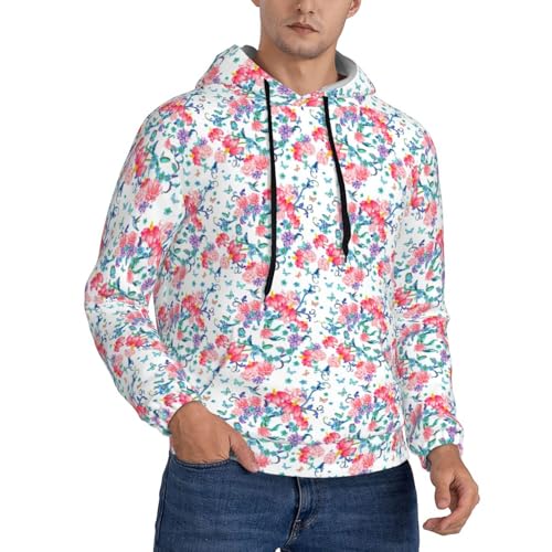 Hoodie pour homme pour remplacer les pulls ternes par un style imprimé floral dynamique
