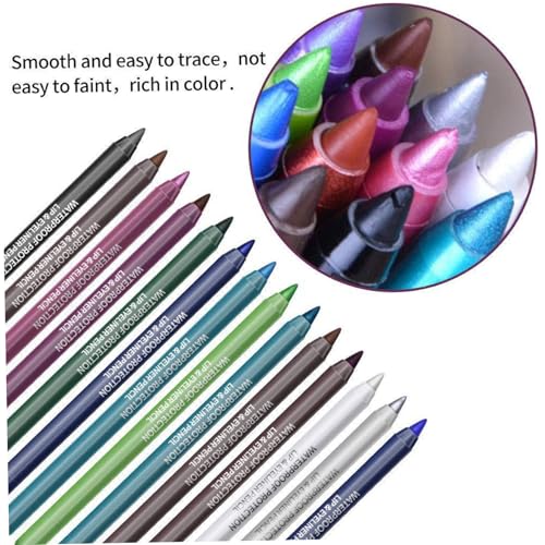 Set de 14 delineadores glitter resistentes al agua miniatura 6