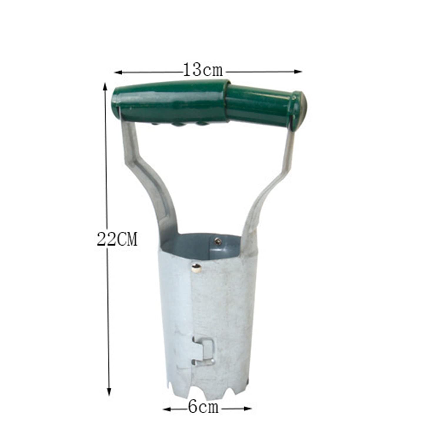 FAXIOAWA Acciaio Inossidabile con Manico Lungo, fioriera bucaneve, Strumento per fioriera Manico Lungo, Dibber a bulbo, distributore di Semi di Semina, perforatrice, Strumento di trapianto