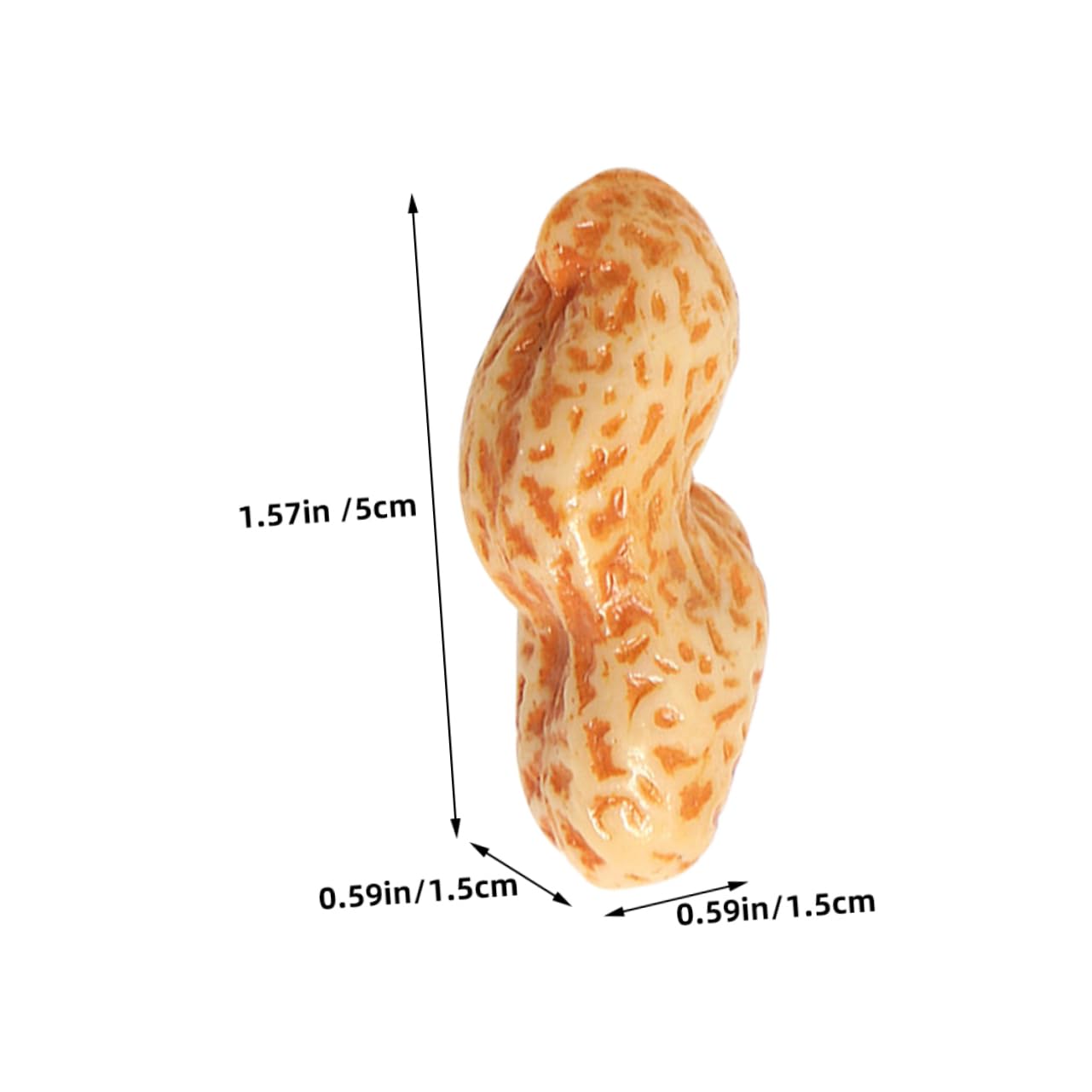 LIOOBO 6Pcs Realistic Fake Peanut Prop for Kitchen Decoration Simulated Peanut Model for Home Display Photo Prop for Nut Store Office and Kindergarten