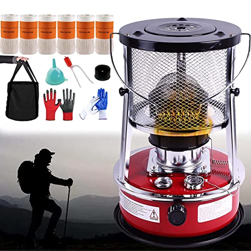 Petroleumkocher Camping 700ml - Winddichter Outdoor Ofen Mit 8 Dochten Für 2-3 Personen