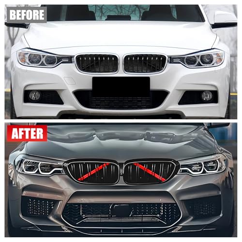 Image of V Brace Wrap Covers Compatible with BMW Grille Inserts StripesWrap