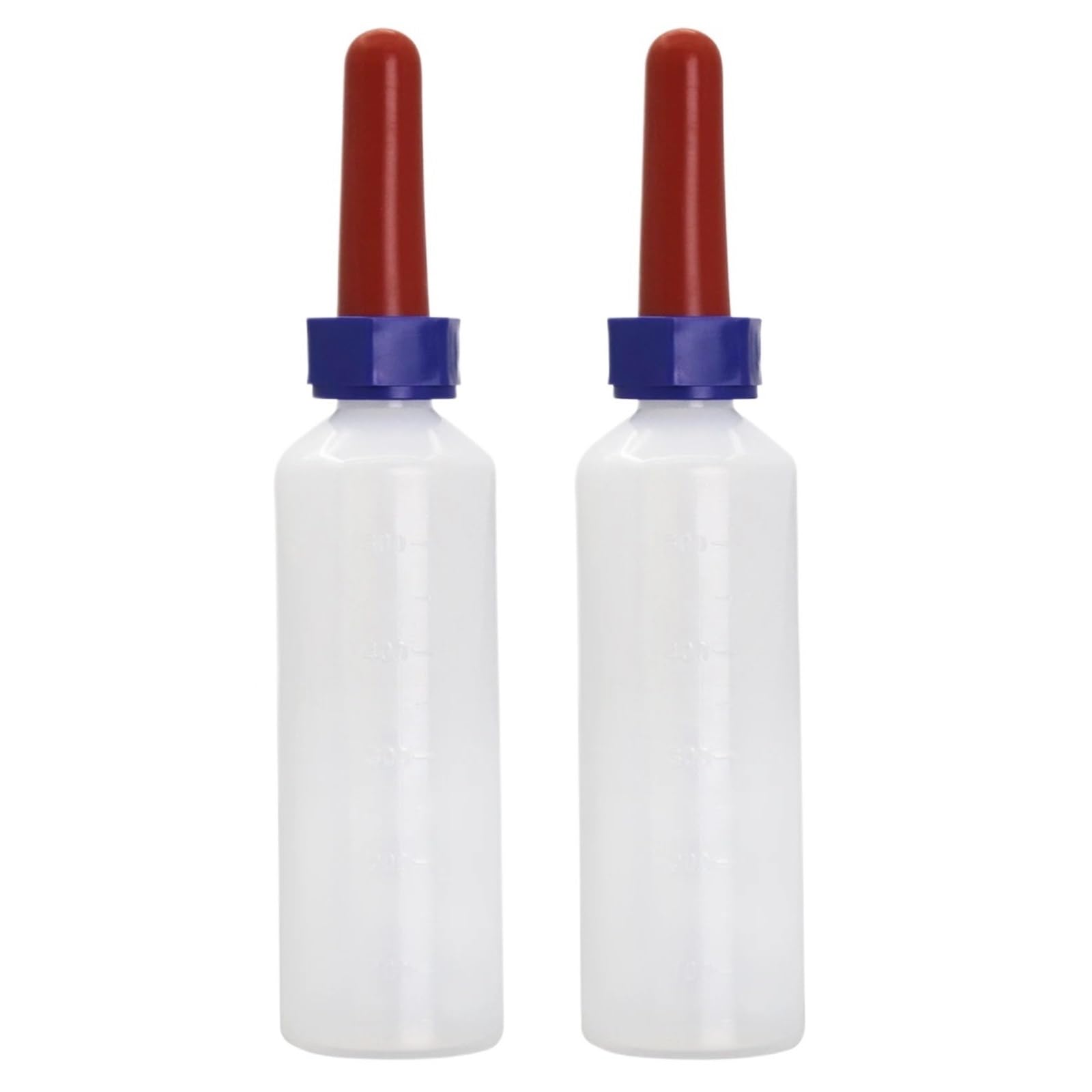 Butelki do karmienia jagniąt, Butelka do karmienia jagnięciny 1/2 szt. 500 ml/1000 ml ze smoczkiem dla jagniąt Cielęta Prosięta i szczenięta(1000ml,2pcs)
