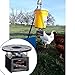 Automatic Chicken Feeder Timer, Briidea Poultry Feeder Motor and Timer Kit, Metal Spin Plate, Adjustable Mount, Ideal for Chickens, Ducks, Geese