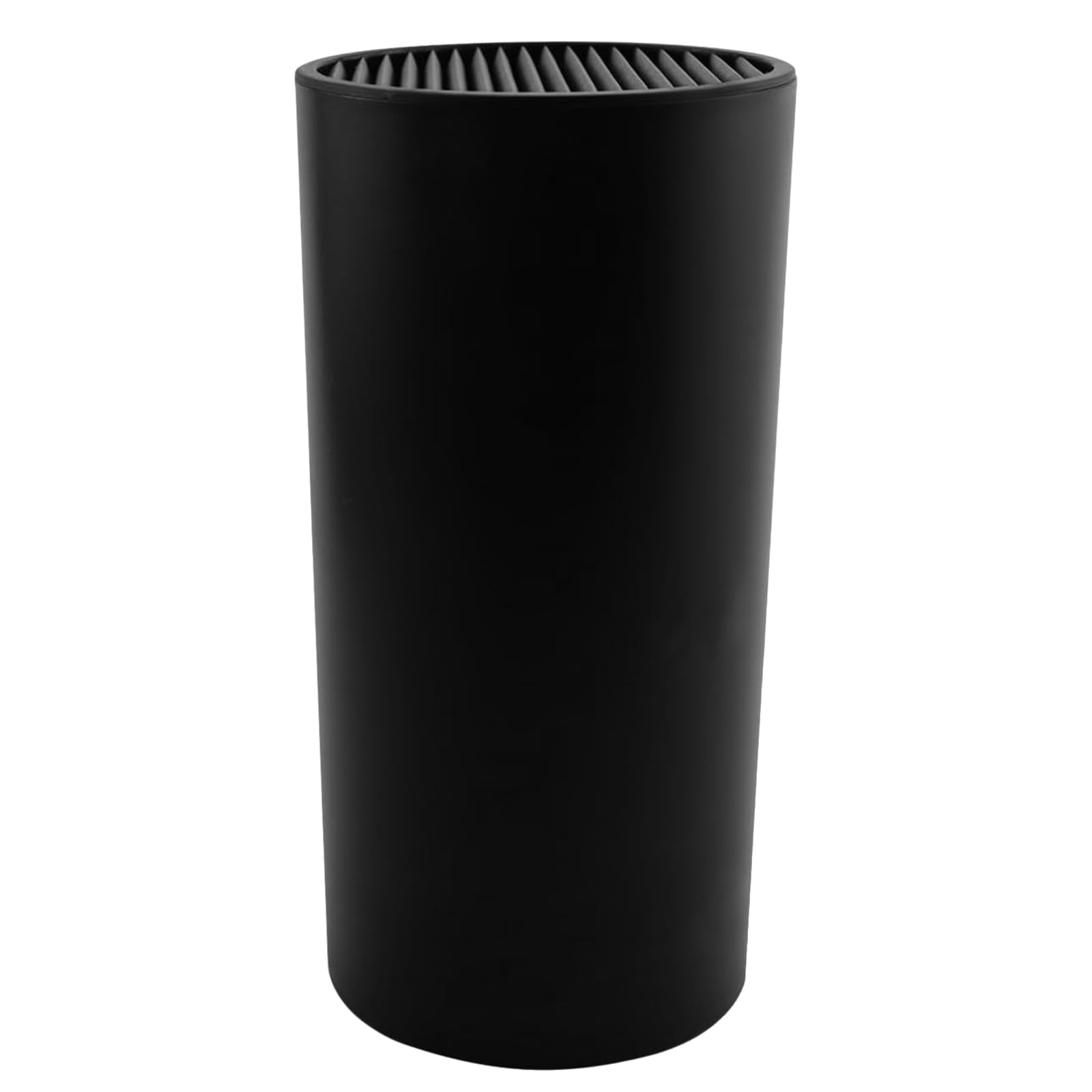 Bloque de cuchillos, soporte minimalista de plástico negro, estante de almacenamiento de cuchillos de encimera