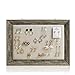 Produktbild MHXQD Hängende Schmuck Organizer PS Rahmen Streifen Schwamm Leinen Stoff Ohrring Display Stand Schmuck Ohrring Ohrstecker Halter Ohrring Wand Display Regal,M