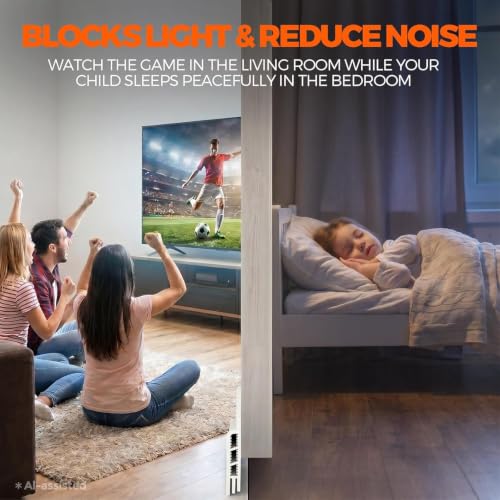 Image of Silicone Door Bottom Seal 39 Inch Gap Filler Strip, Draft Stopper, AC Air Blocker, Door Sealing Strip, Dust Stopper, Insect & Cockroach Guard, Waterproof Door Sealer (Transparent, 39 Inch Pack 3)