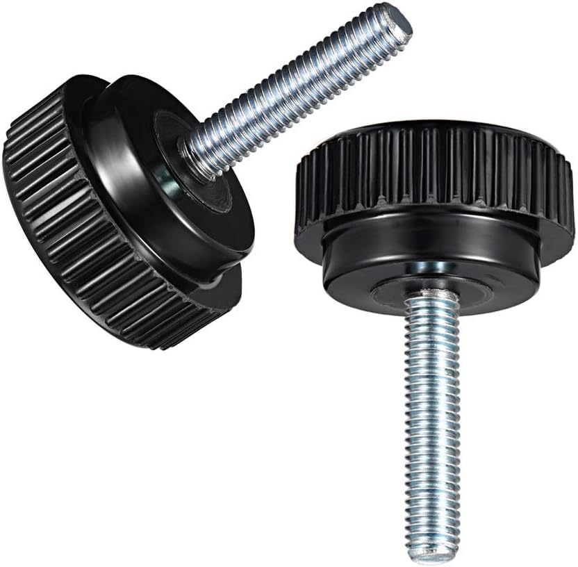 Boxonly Knurled Thumb Screw for Saw Drill Press Lathe and Routing Jigs Packaging Machinery Printing Equipment Clamping Knobs Grip Threaded Hand Bolt Knobs M8 x 40mm 7pcs - Image 3
