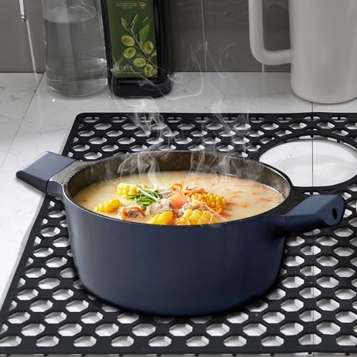 Tapete de silicona para fregadero de 22.6 x 17.6 pulgadas miniatura 4