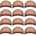 eBoot 12 Pack Nylon Wig Caps for Women and Men (Light Brown)