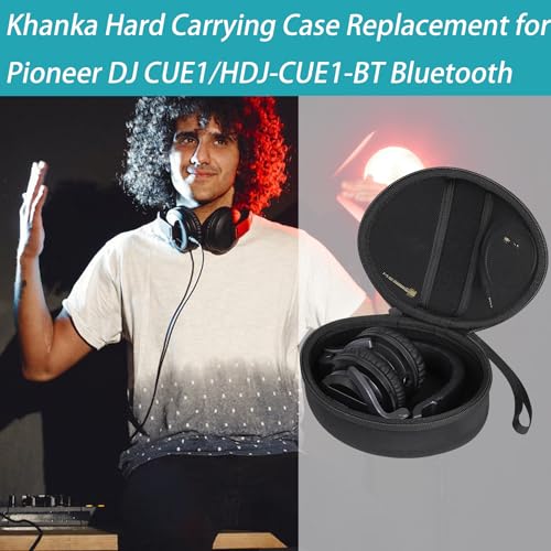 Khanka Estojo rígido de substituição para fones de ouvido Pioneer DJ CUE1/HDJ-CUE1-BT Bluetooth On-E