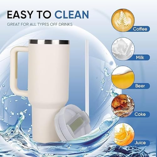Image of HAMSA 2 Litre Water Bottle with Motivational quote,Straw&Handle-Leakproof,Non-Toxic,BPA-Free for Office,School,Gym(Pack of 1,Multi) (TUMBLER Vacuum mug with Handle)