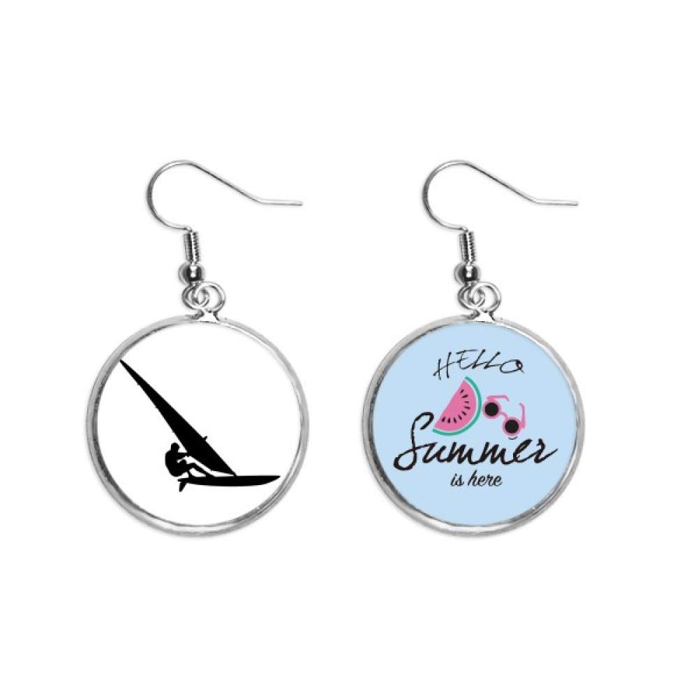 Pendientes de sandía diseño player ligero para lóbulo oreja 5