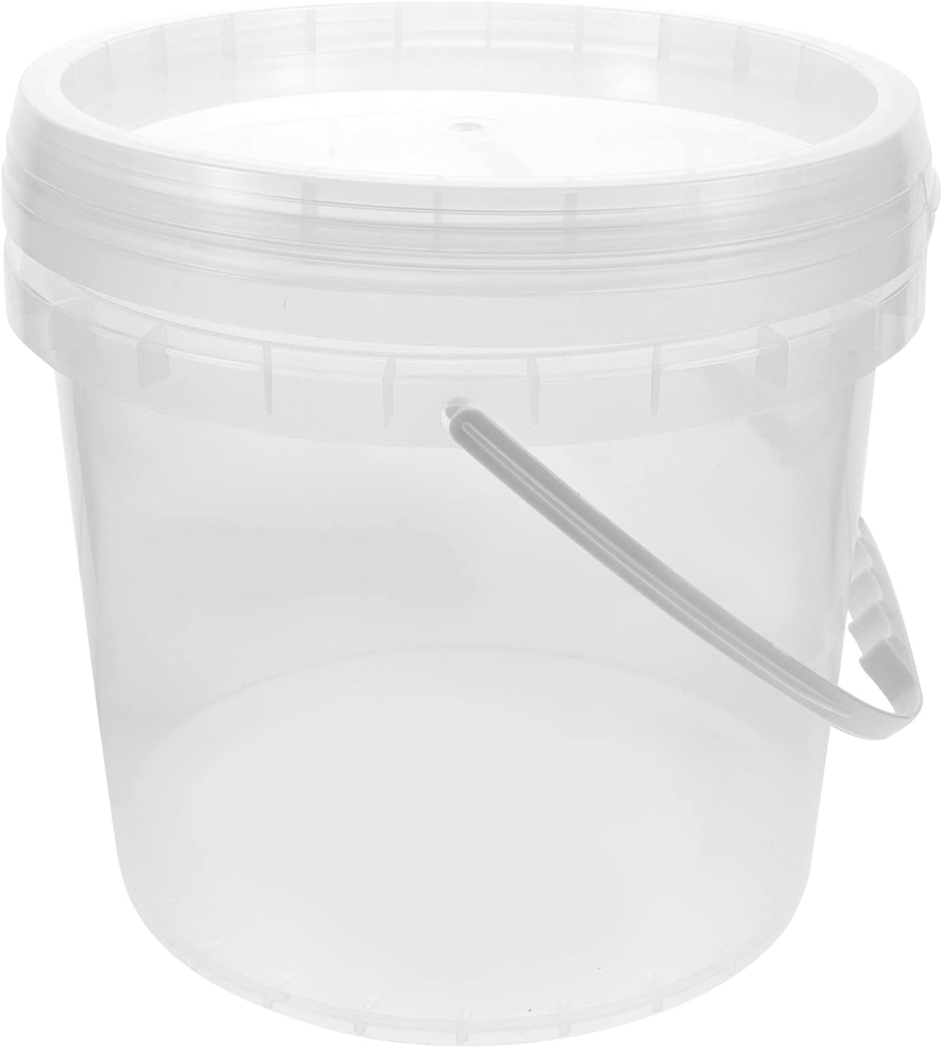 SEWACC Plastic Paint Pail Paint Bucket with Lid Handle