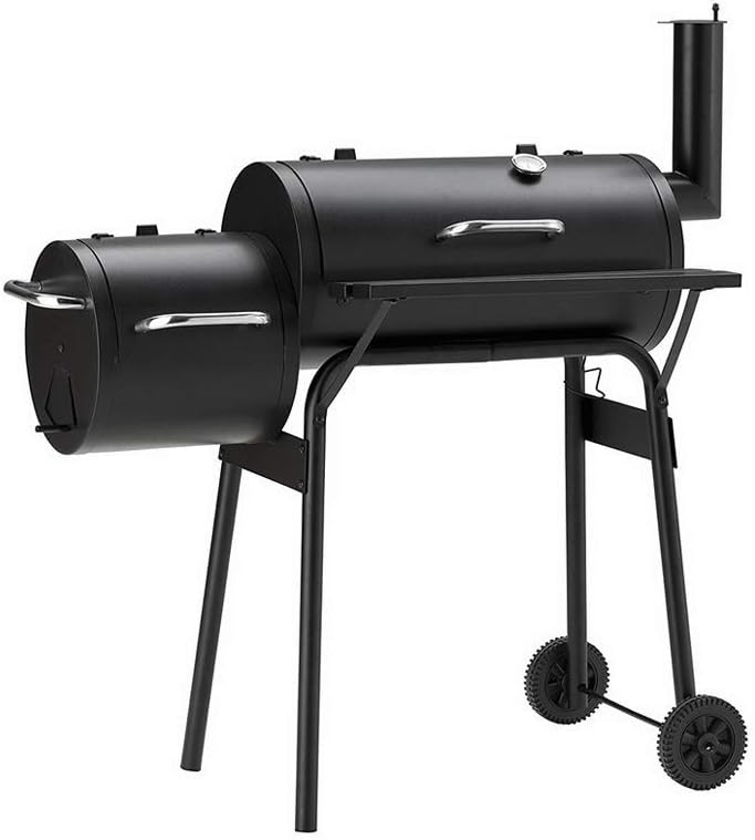 XAJGW BBQ Charcoal Grill and Offset Smoker, 30'' L, 800 Square Inch, Outdoor for Camping, Black Oven outdoor portable barbecue home charcoal grill garden