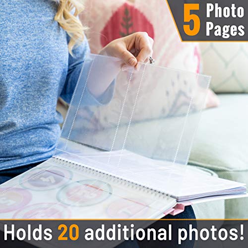 Little Growers Baby Memory Book With Keepsake Box, Baby Milestone Stickers And Baby Footprint Kit - First 5 Years New Baby Scrapbook And Photo Album, 5 Baby Shower Gifts In 1, For Newborn Girl #TOP3