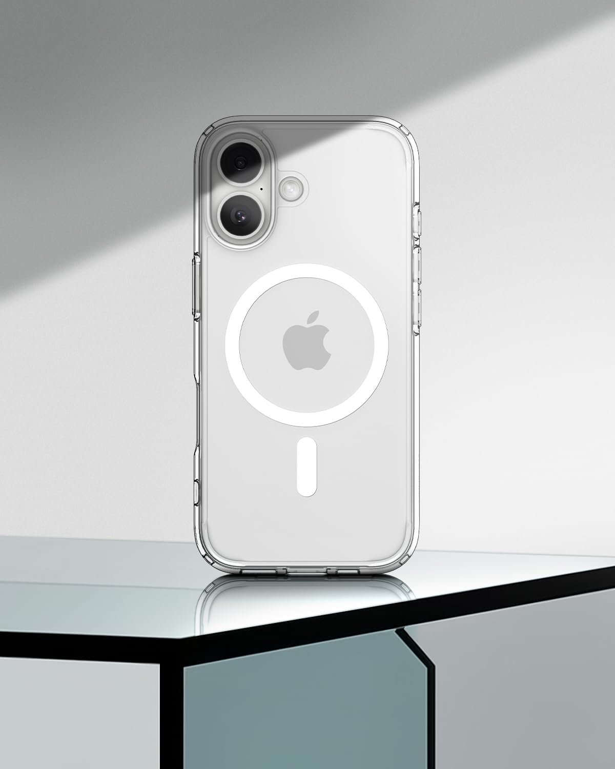 Spigen for iPhone 17 Case, Ultra Hybrid MagFit [TPU Covered Camera Control] [Anti-Yellowing] [Compatible with Magsafe] - Clear - Image 3