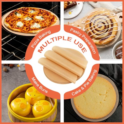 MFJUNS 200Pcs 9 Inch Round Baking Parchment Paper - Extra Large Size - image 5