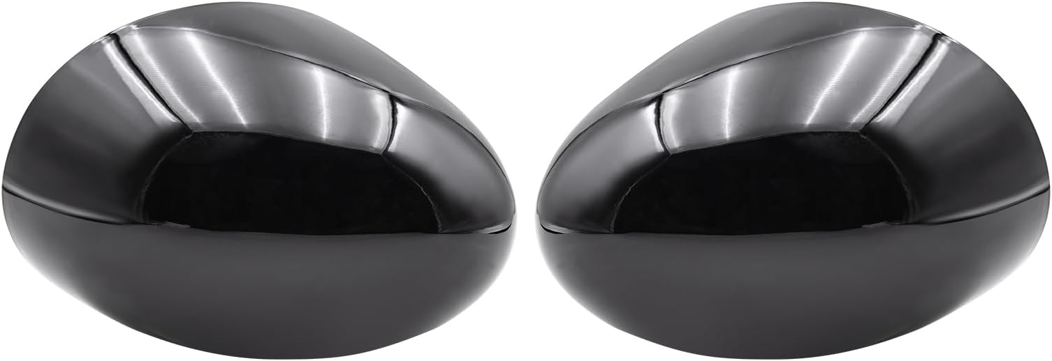 Gloss Black Door Wing Mirror Cover Cap Casing Fits For Mini 2014-2019 F55 F56 F57 F60 LHD