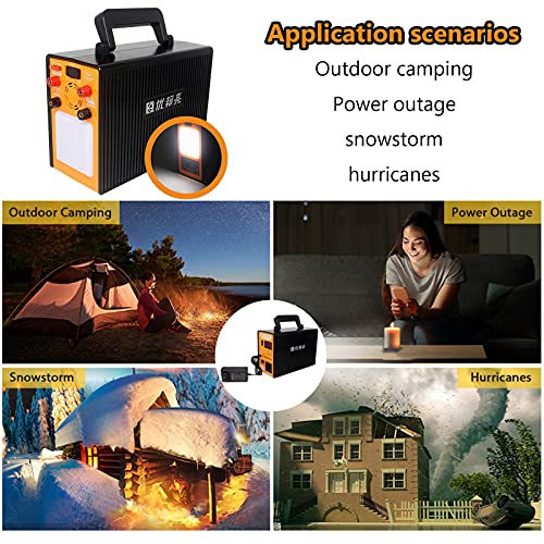 EWYI Portable Power Station, 50400mAH Solar Generator 150W Household Emergency Backup Lithium Battery Power Supply for Outdoor Camping, Power Outage, Emergency LED Flashl - Image 7