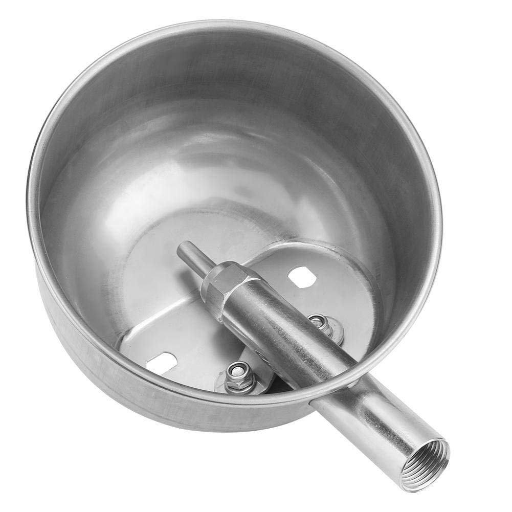 Abbeveratoio Automatico per Bestiame in Acciaio Inox, Ciotola per Acqua per Pecore, Capre, Maialini, Suinetti, Cavalli Piccoli
