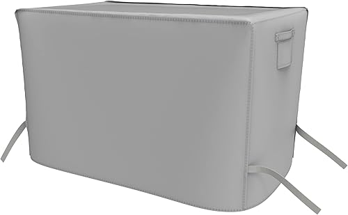 Vista 26 de Cubierta resistente para parrilla de gas impermeable de 52 pulgadas para parrilla de gas Weber Char-Broil Coleman, color beige Beige,Bandera