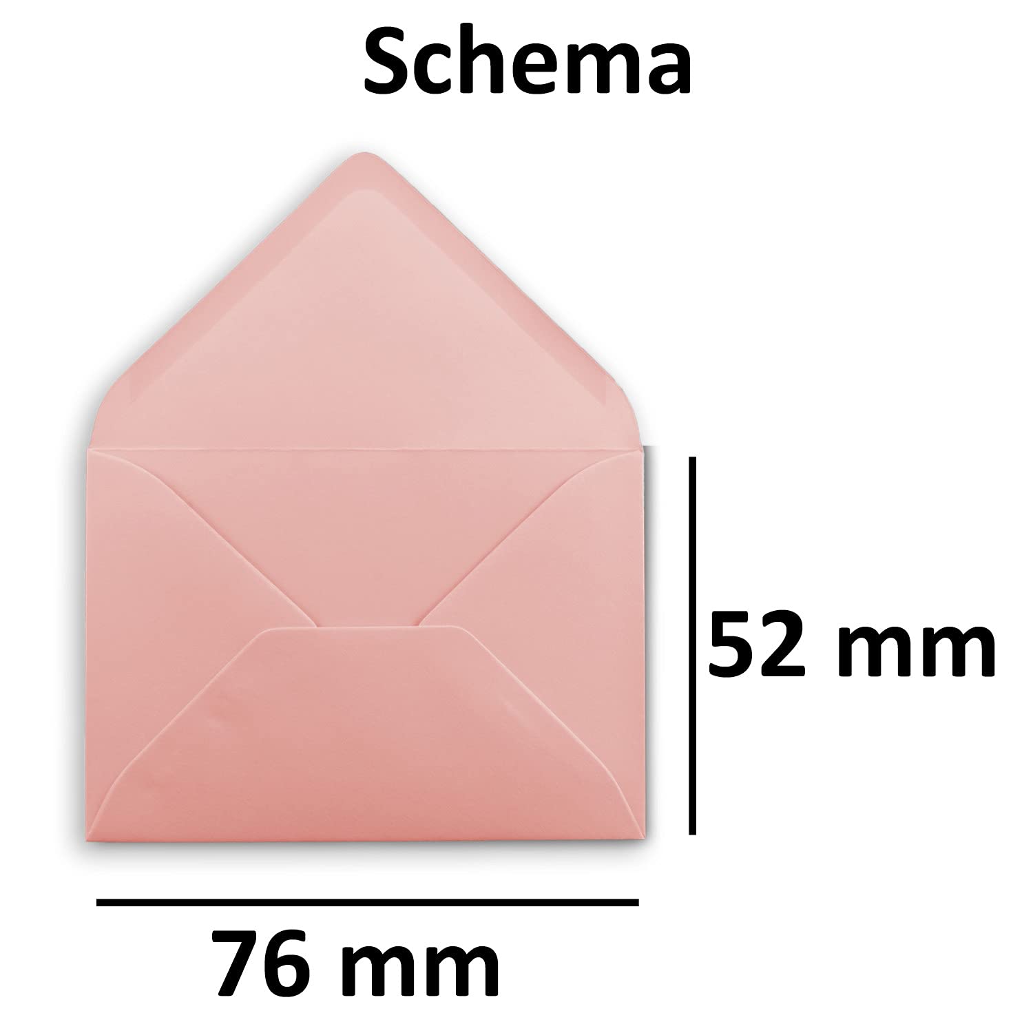 Gustav Neuser 25 Mini Envelopes, Dusky Pink, 5.2 x 7.6 cm - Image 3