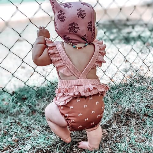 Image of Mama Koala 3.0 Pocket Cloth Diapers for Babies with AWJ Lining, 6 Pack with 6 5-Layer Natural Cloth Diaper Inserts - Reusable and Washable Pocket Diapers(A-Wild Flowers)