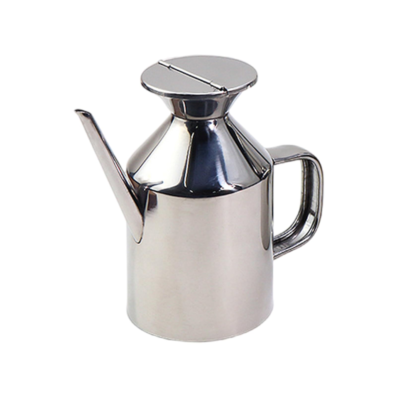 Jazuaiao Nonrust Steel Oil Dispenser with Leak Proof Lid and Ergonomic Handle for Pouring in Kitchens Cooking Practical Nonrust Steel Oil Storage Container
