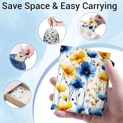 Image of Flowers Small Gymnastics Grip Bag Butterfly Lightweight Travel Drawstring Bag