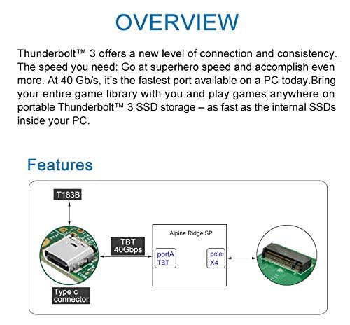 Caja externa Thunderbolt 3 para SSD NVME M.2 2280 miniatura 3