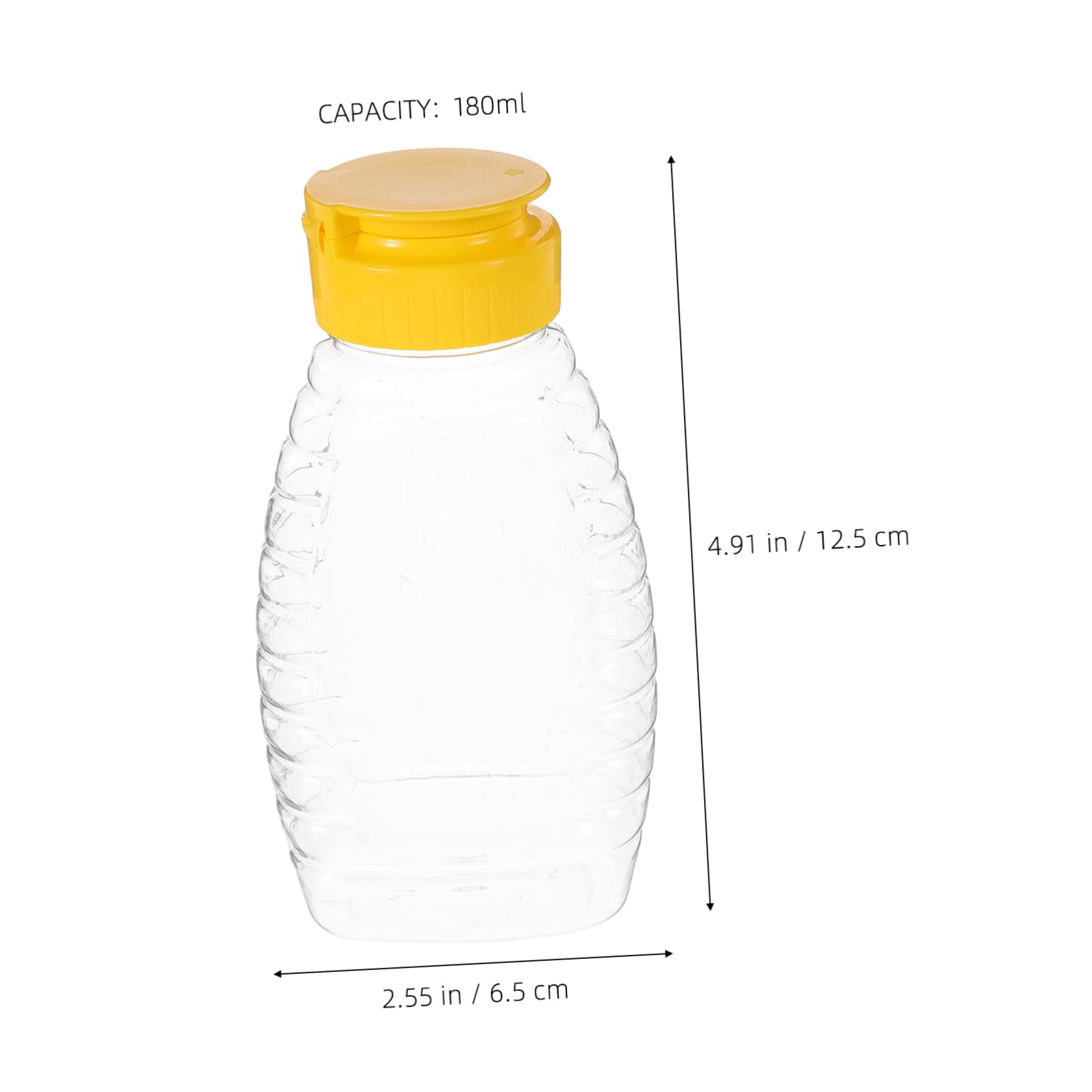 Mipcase 2pcs Syrup Dispenser Honey Jar Leakproof Design Mini Honey Squeeze Bottles for Boys and Girls Squeeze Bottles for Honey Sauce
