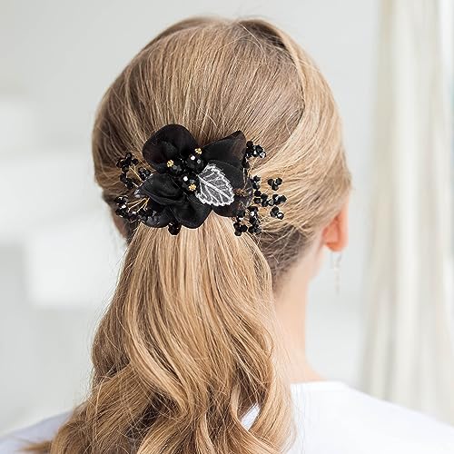 Isslly HX4898T1-M Nuorest 2Pcs Mesh Flower Elastic Hair Ties thumb #5