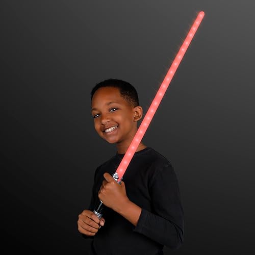 Miniatura 3 de FlashingBlinkyLights Espadas espaciales de sables con luz LED roja (paquete de 3) juguetes